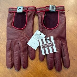 NWT Henri Bendel leather gloves